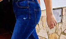 Sexiest Walking Ever On Street Braless!