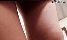 Andrea Vargas shows upskirt at university.