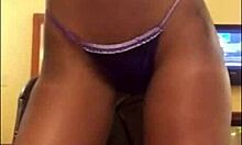 Fit Ebony Black Teen Gushes During Hardcore Fucking Session