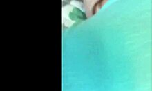 Young amateur college couple explores intimacy