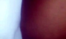 Latina BBW with big natural tits gets a sensual massage in lingerie