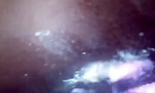 Latina BBW with big natural tits gets a sensual massage in lingerie