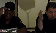 Lesbians engage in a wrestling match before transitioning to oral play.