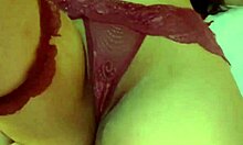 Amateur with natural tits masturbates her tight little ass intensely, part 3.