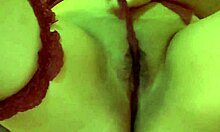 Amateur with natural tits masturbates her tight little ass intensely, part 3.