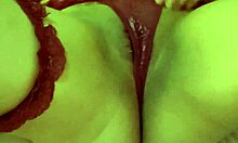 Amateur with natural tits masturbates her tight little ass intensely, part 3.