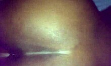 Ebony amateur gets anal doggystyle assfucking