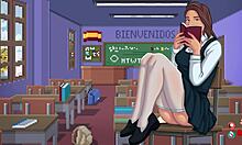 Want to see big tits teen in anal game?