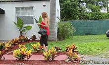 I-I saw this sexy teen cheerleader knock on the door, and Brick thought she wanted to suck or something