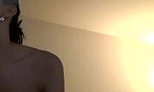 i hot brunette in socks, shaved pussy, horny solo play, homemade fun