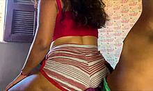 Step-Brother Overwhelmed by My Seductive Dance and Pussy Jump