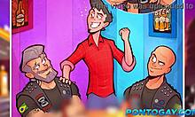 I sucked two cocks and got fucked in the ass on the highway of sex