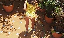 Voyeur Catches Hot Neighbor Peeing on Landlord's Wife