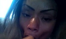 pov blowjob leads to hot swallow in this amateur scene 😏