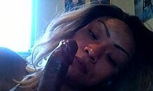 pov blowjob leads to hot swallow in this amateur scene 😏