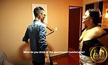 Pleasing a delicious client who wants to fuck us both very hard