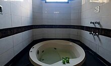 Slut Anal Webcam Voyeur Cumshot with Black College Amateurs in Bathtub Part 1