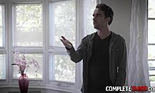 Teen feels pussy licked then banged by monster cock