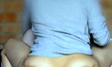 Latina student kisses boyfriend wildly in apartment