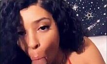 Gorgeous Lightskin German Teen Sucking Big Cock