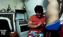 Turning On The Kitchen Stove With My Hot Cock While Fucking Her Pussy Hard.