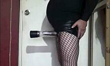 Bisexual crossdresser pumps up for bigger action!