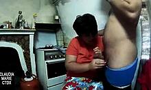 Turning On The Kitchen Stove With My Hot Cock While Fucking Her Pussy Hard.