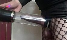 Bisexual crossdresser pumps up for bigger action!