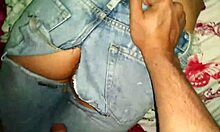 La puta calls me love while I rip her pants for real creampie!