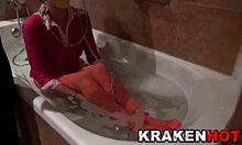 Discover Stefani Tarrago's homemade BDSM submission casting. Blonde amateur reveals fetish secrets in bath interview.