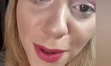 Happy Christmas wishes from a tattooed blonde model