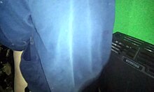 Latina Amateur Gets Thong Pulled Aside for Kitchen Couch Action