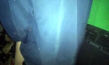 Latina Amateur Gets Thong Pulled Aside for Kitchen Couch Action