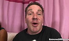 Yo, check this milf Audrianna Angel taking dick in a hot threesome with two amateurs! She’s bent over getting pounded hard.