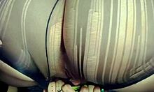 latina teen with BIG SQUIRT in lingerie solo