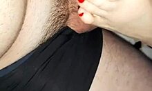 Lena’s awesome feet work magic in oiled homemade massage