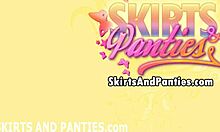 Do you like my cute little 18+ stripped panties? I ripped my clothes for you.