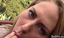 Dagfs - Carter Cruise Gets Her Hairy Pussy Creampied Hard in Outdoor POV