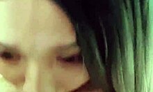 gorgeous asian fem sucking big dick