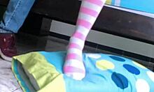 Cute busty petite 18+ girl fingered to orgasm, pussy gets wet! 💦