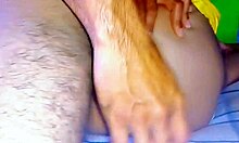 Teen with big ass masturbates pussy outdoors