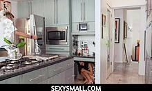 peek-a-boo fun with petite mina luxx girlfriend