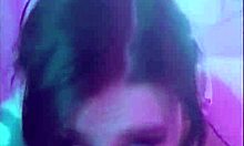 This cute girl devours my dick with passion!