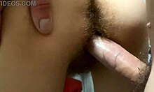 Cute Girl in Funny Panties in Hotel Shower