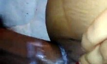 light skin thot gets creamy in amateur ebony session