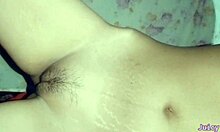 Home alone, fingering my shaved pussy so horny like this?