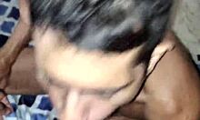 Engolidor de pica swallows big black cock bareback on street 😈