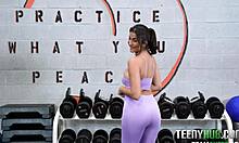 Petite Teen 18+ Gets Oral Sex in Pov Workout