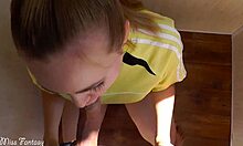 Young athlete sucks coach's cock?