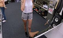 skank dilettante bent over for rough doggystyle fucking and sloppy blowjob